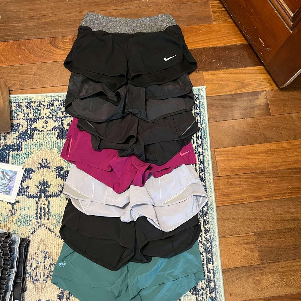 Nike Kids Athletic Shorts - Black, Pink, Gray, Green